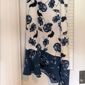 Alfani blue flower dress